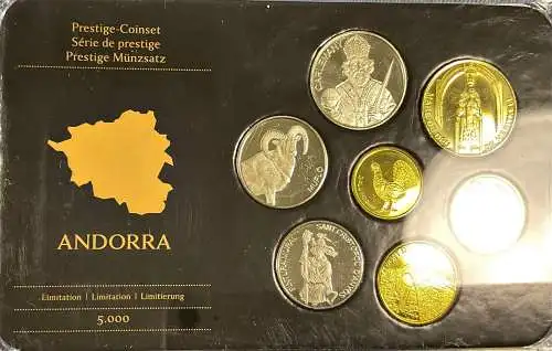 Andorra 2013 Prestige Coinset im Hartblister