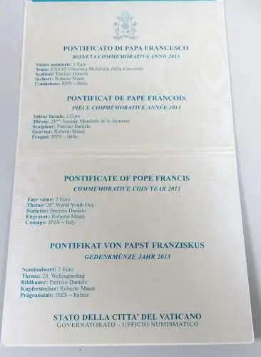 Vatikan 2 Euro 2010 Priesterjahr im Folder