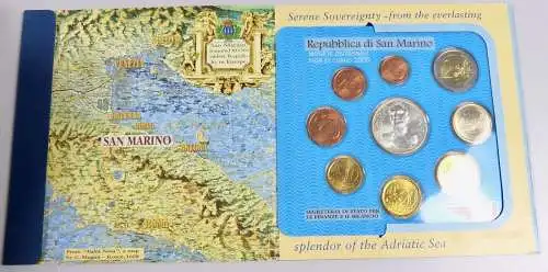 Euro KMS San Marino 2005 inklusive 5 Euro Silbermünze in OVP