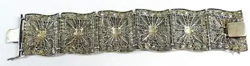 altes sehr dekoratives Armband aus 835 Silber mit chinesischen Motiven
