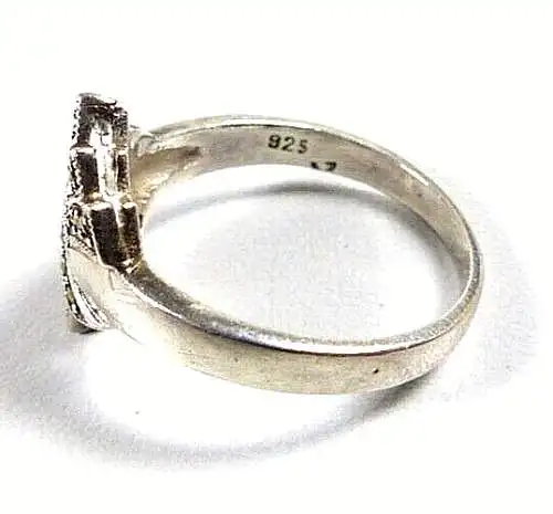 Ring aus 925 Silber mit Markasiten  Größe 58 und Brosche aus 835 Silber