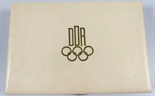 DDR Fünf Medaillen zur Förderung des Olympischen Gedankens 1973 in OVP    selten