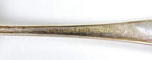 Alte Soßenkelle aus 800 Silber  Gebrüder Stark Pforzheim mit Monogramm H