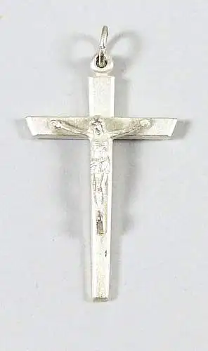Kreuz Anhänger  mit Jesus aus 925 Silber ungetragen