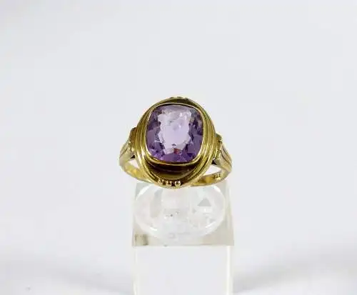 Ring aus 333 Gold mit Amethyst Größe 55