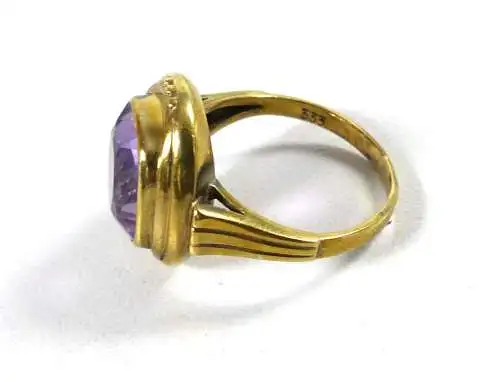 Ring aus 333 Gold mit Amethyst Größe 55