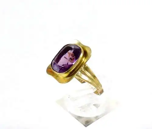 Ring aus 333 Gold mit Amethyst Größe 56