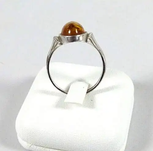 Ring aus 855 Silber mit Bernstein Amber