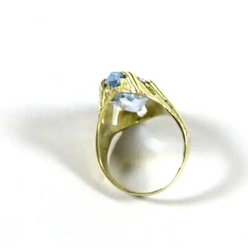 Ring aus 333 Gold mit Aquamarin Größe 52