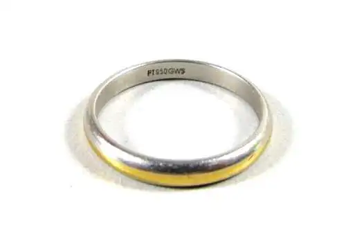 Freundschaft Ring aus 950 Platin graviert 6.9.97 Größe 59