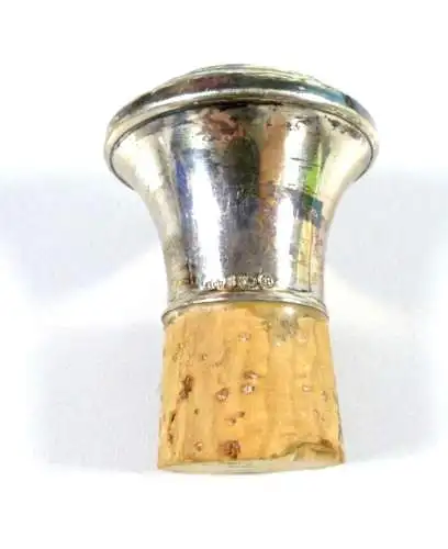 alter Flaschen-Korken Zier-Korken aus 835 Silber