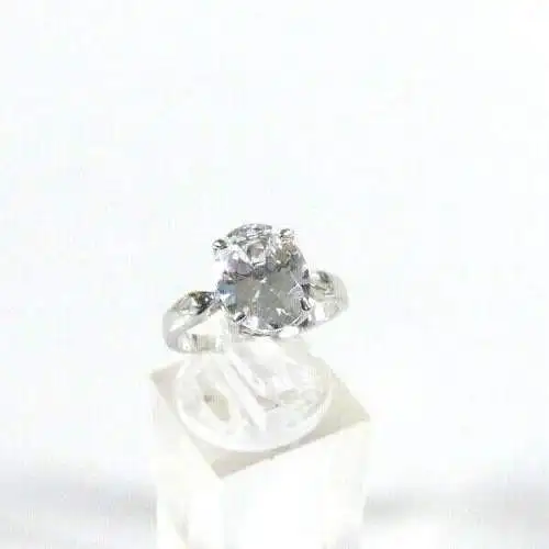 Ring aus 835 Silber mit Kristall  Größe 56