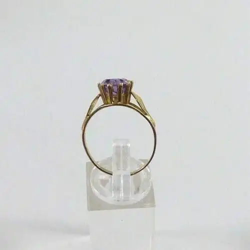 Ring aus 333 Gold mit Amethyst  Größe 62