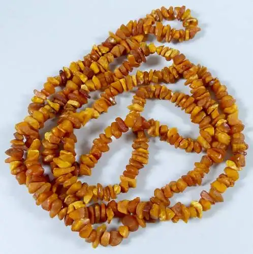 sehr lange Kette aus Bernstein/Amber Naturbenstein  (da6970)