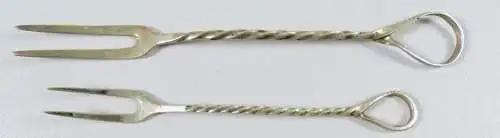 2 Vorlegegabeln aus 800er Silber (da6941)