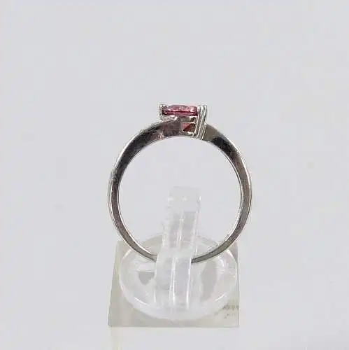 Ring aus 925 Silber mit rotem Edelstein, Gr. 57/Ø 18 mm  (da6932)