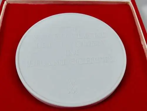 Medaille Meissen Für vorbildliche Leistungen im Brandschutz in OVP  (da6912)