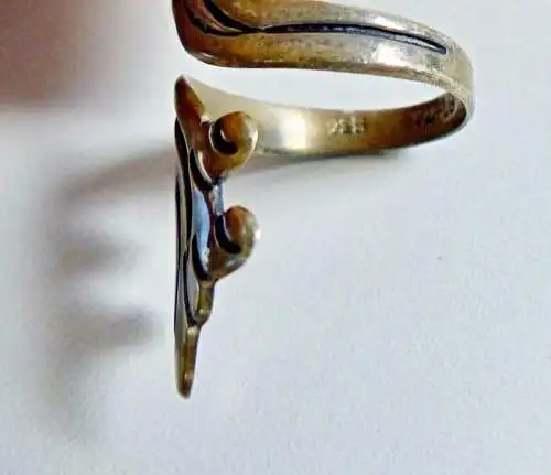 Ring aus 925 Silber, Gr. 58/Ø 18,4 mm  (da6882)