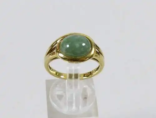 Ring aus 925 Silber vergoldet mit Aventurin, Gr. 60/Ø 19,1 mm  (da6831)