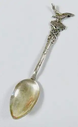 Sammlerlöffel Adlerwarte Berlebeck aus 835 Silber, original alt   (da6804)