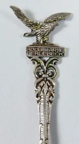 Sammlerlöffel Adlerwarte Berlebeck aus 835 Silber, original alt   (da6804)