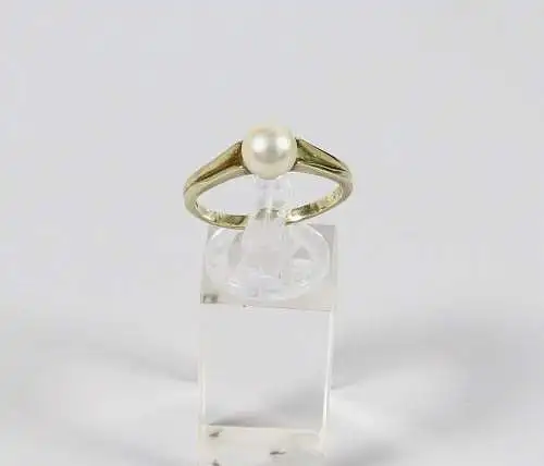 Ring aus 585 Gold mit Perle, Gr. 64/Ø 20,3 mm  (da6791)