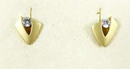 Ohrringe aus 585 Gold mit Zirkonia    (da6755)
