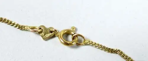 Kette aus 333 Gold mit Anhänger Muschel mit Goldrand    (da6727)