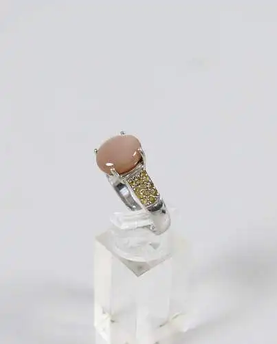 Ring aus 925 Silber mit Chalcedon, Gr. 64/Ø 20,3 mm  (da6694)