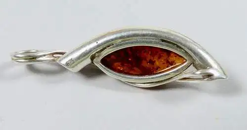 Anhänger aus 925 Silber mit Bernstein/Amber  (da6686)