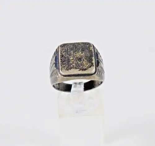 Ring aus 925 Silber mit Monogramm RV, Gr. 64,5/Ø 20,3 mm  (da6681)