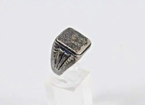 Ring aus 925 Silber mit Monogramm RV, Gr. 64,5/Ø 20,3 mm  (da6681)