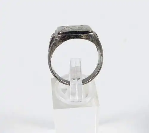 Ring aus 925 Silber mit Monogramm RV, Gr. 64,5/Ø 20,3 mm  (da6681)