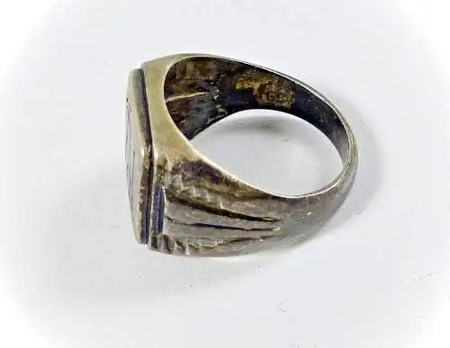 Ring aus 925 Silber mit Monogramm RV, Gr. 64,5/Ø 20,3 mm  (da6681)