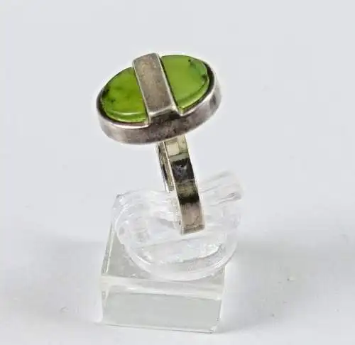 Set Ring und Anhänger aus 925 Silber mit grünen Edelsteinen (da6678)