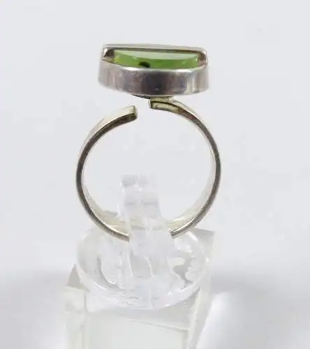 Set Ring und Anhänger aus 925 Silber mit grünen Edelsteinen (da6678)