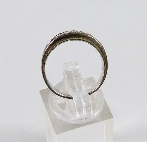 Ring aus 925 Silber mit rosa Steinen, Gr. 56/Ø 17,8 mm  (da6642)