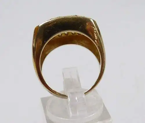 Ring 925 Silber vergoldet mit Zirkonia, Saphiren u. 3 Rubinen  Gr. 57  (da6635)