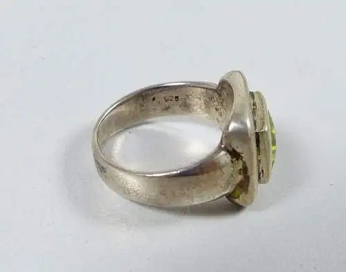 Ring aus 925 Silber mit Citrin, Gr. 53/Ø 16,8 mm  (da6630)