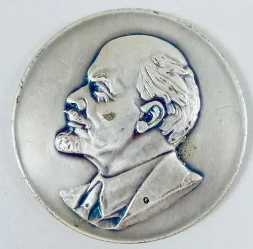 Medaille DDR Lenin Aluminiumguss (da6600)