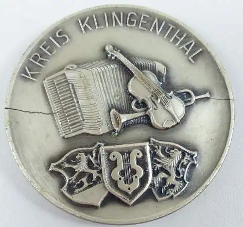 Frühe DDR Plakette Kreis Klingenthal  (da6599)