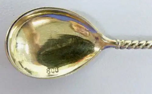 Toller alter Salzlöffel aus massivem 800 Silber   (da6565)