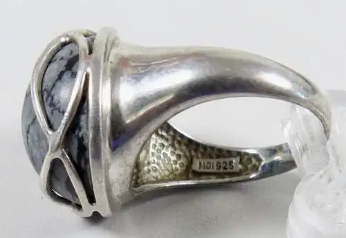 Ring aus 925 Silber mit Jaspis, Gr. 59/Ø 18,8 mm  (da6559)