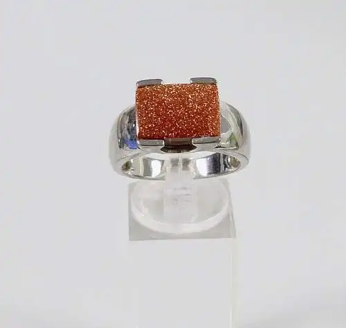 Ring aus 925 Silber mit Mondstein, Gr. 64/Ø 20,3 mm  (da6494)