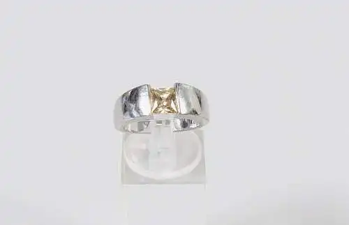 Ring aus 925 Silber mit Campagnerkristall, Gr. 53/Ø 16,8 mm  (da6407)