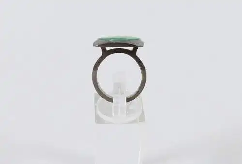 Ring aus 925 Silber mit Malachit, Gr. 53/Ø 16,8 mm  (da6360)