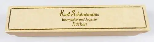 Alte Schmuckschachtel mit Kurt Schönemann Köthen  (da6208)
