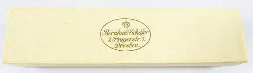 Alte Schmuckschachtel mit Werbung Bernhard Schäfer Dresden Pragerstr.   (da6206)