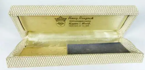 alte Schmuckschachtel m. Werbung Harry Rangosch Herten i. Westf. (da6176)