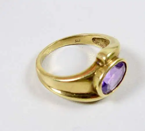 Ring aus 333 Gold mit Amethyst, Gr. 54/Ø 17,2 mm  (da6159)